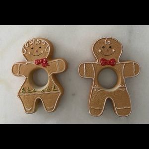Gingerbread boy & girl napkin rings